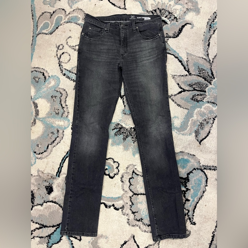 George Women's Dark Gray Straight Leg Jeans 32x34